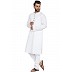 Designer kurta with round neck- White Designer kurta with round neck- White